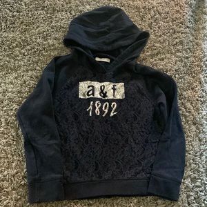 Girls Abercrombie Hoodie with lace detail
